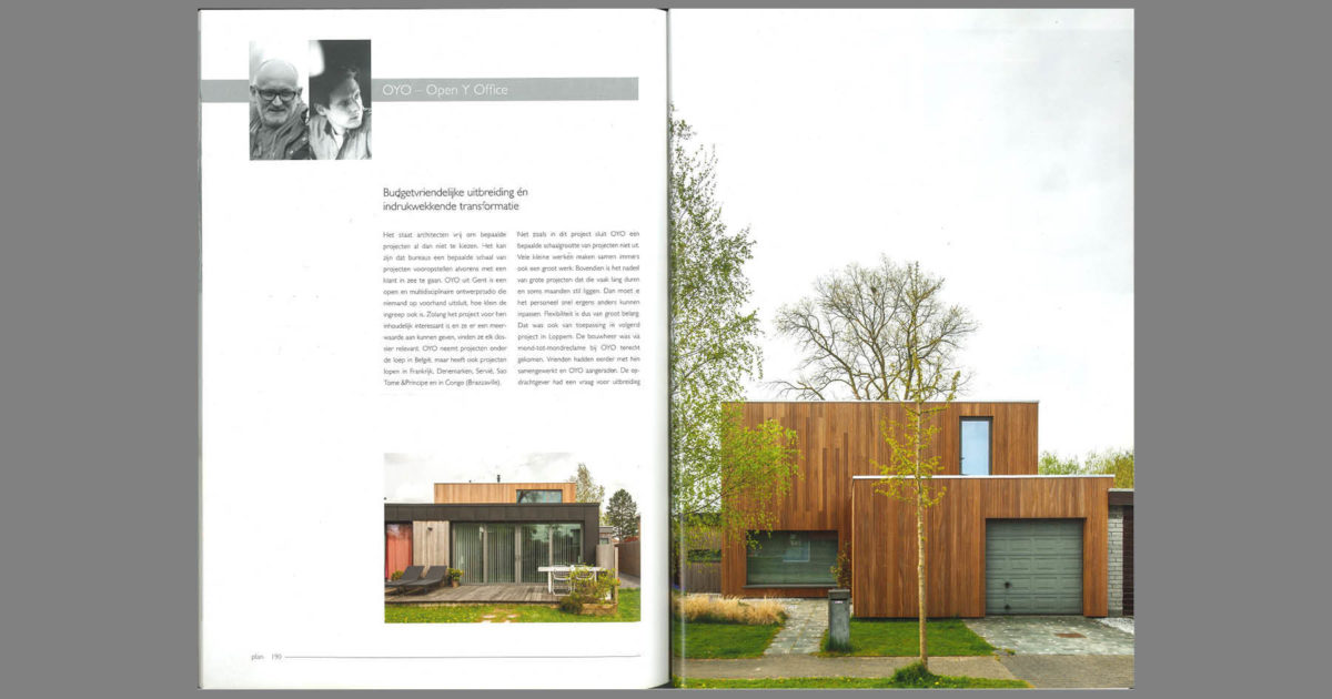 OYO Architects | House JAVA spotted in Plan Magazine